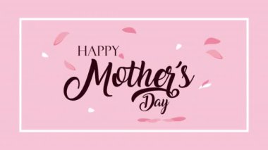 Çiçek yapraklı mutlu anneler günü mektupları