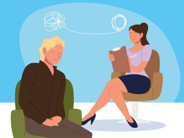 Psikolog kadın hasta