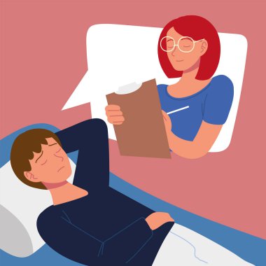 Psikanalist hastayı dinler