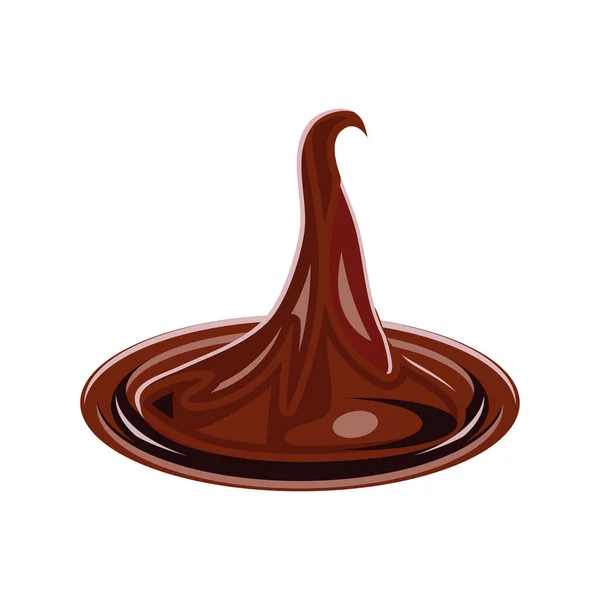 Choklad söt grädde — Stock vektor