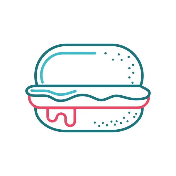 Hamburguesa de comida rápida — Vector de stock