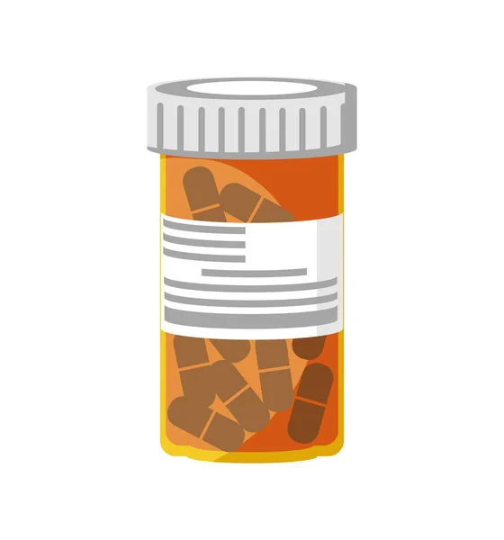 薬の容器薬 — ストックベクタ