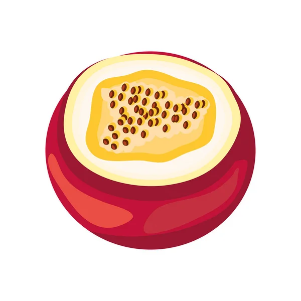 Tropical passion fruit — Stock Vector