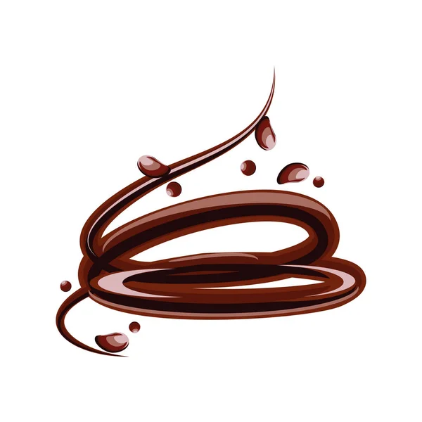 Csokoládé édes ízletes — Stock Vector