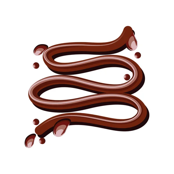 Chocolat crémeux doux — Image vectorielle