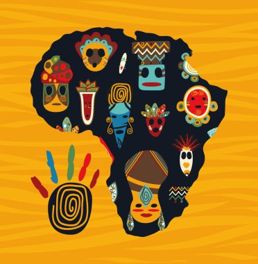 harita afrika sanatı