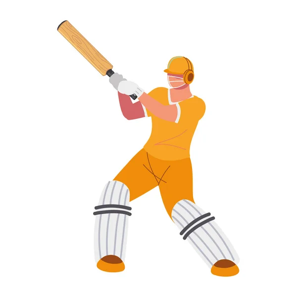 Cricket-Männersport — Stockvektor