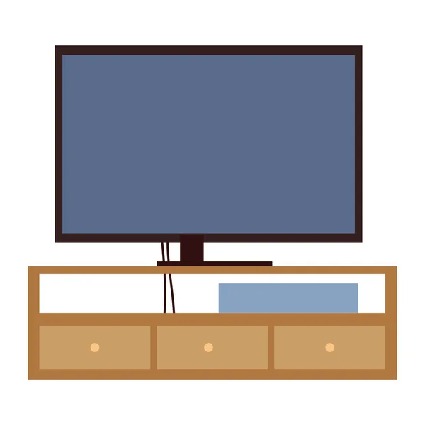 Tv on furniture — Stock Vector