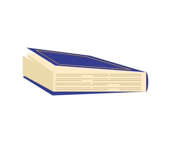 Libro azul aprender — Archivo Imágenes Vectoriales