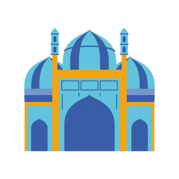 Templo de mezquita árabe — Vector de stock