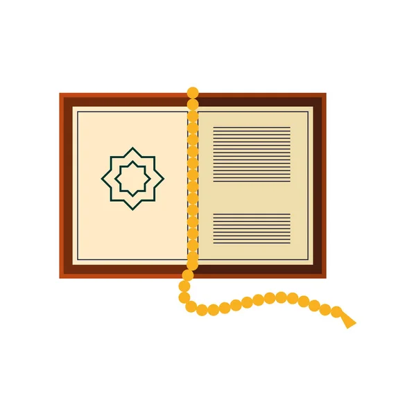 Otevřít knihu quran — Stockový vektor