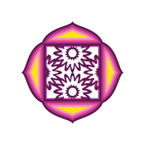 Ornement fleur mandala — Image vectorielle