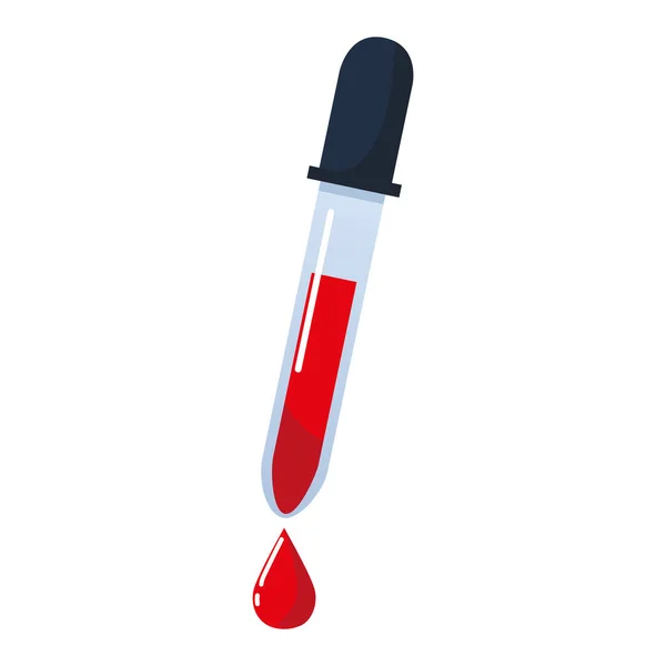Gotero de sangre médica — Vector de stock