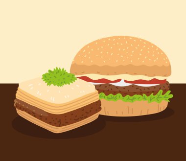 Arap hamburger ve baklava