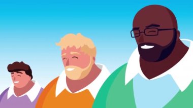 güçlü erkek karakter grubu