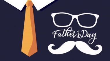 Mutlu Babalar Günü yazıları. Zarif bir takımla gözlük ve bıyıkla.