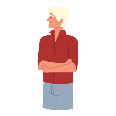 Yakışıklı genç adam.