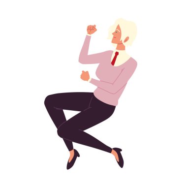 İş kadını gülümsüyor