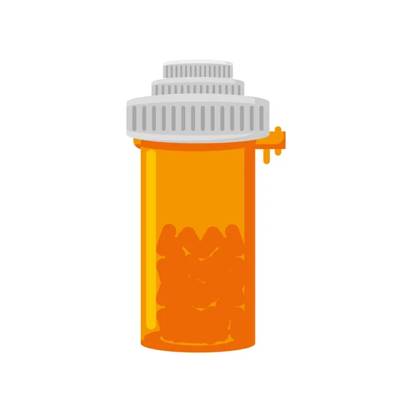 Таблетки для бутылок с лекарствами — стоковый вектор