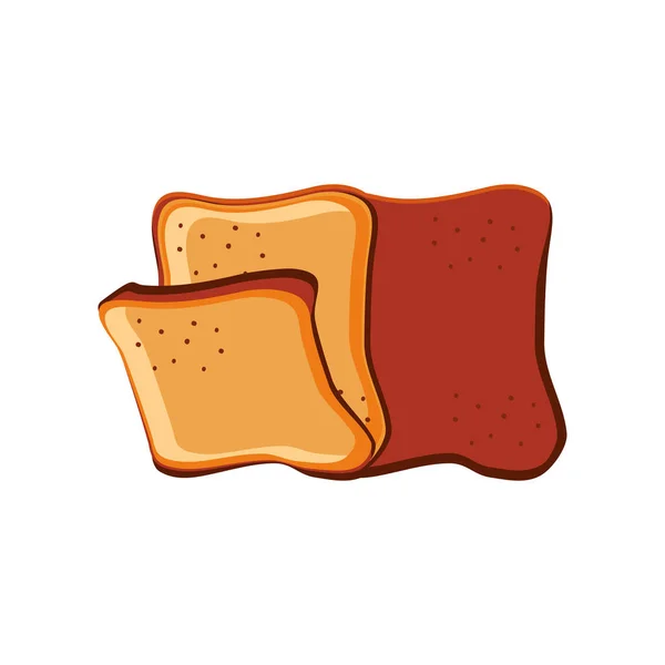 Comida de pan fresco — Vector de stock