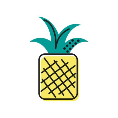 Ananas meyvesi retro