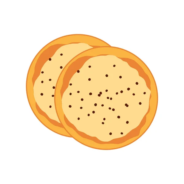Toast mit Butter — Stockvektor
