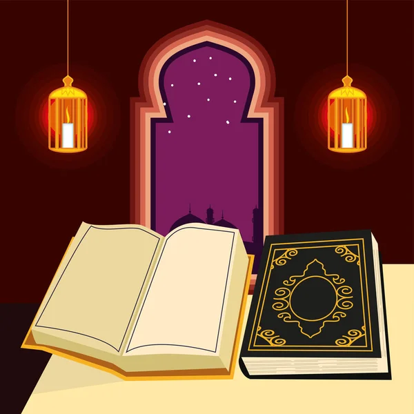 Quran in der Moschee — Stockvektor