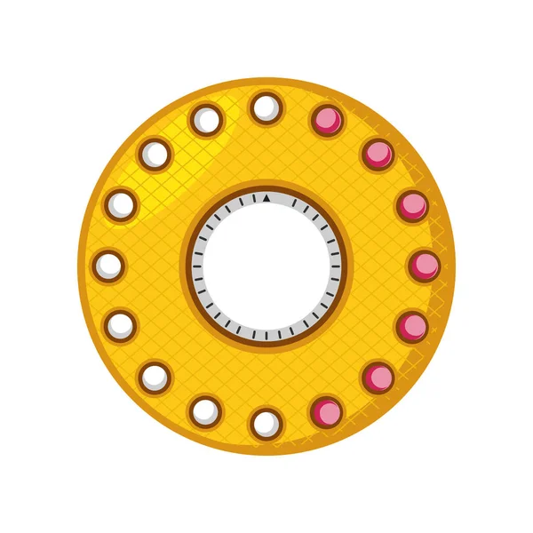 Pastillas anticonceptivas hormonales — Archivo Imágenes Vectoriales