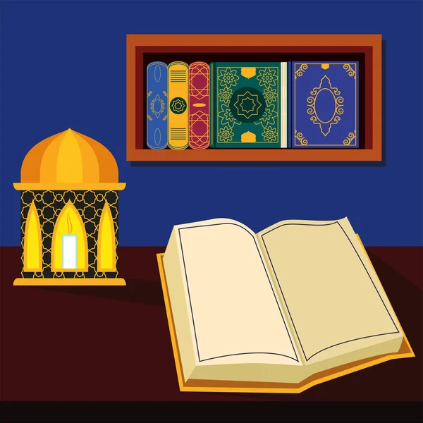 Islamic quran books — 스톡 벡터