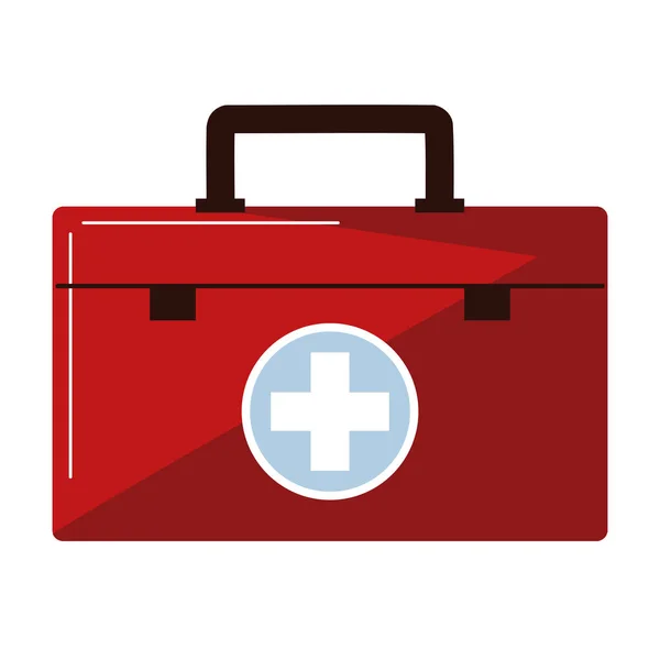 Medical kit emergency — Stock Vector