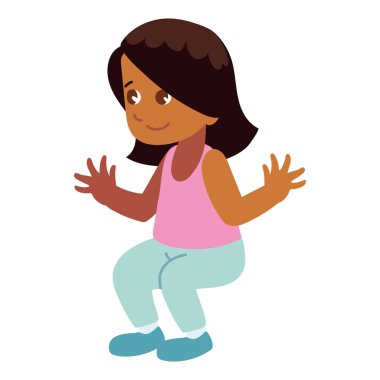 Tatlı kız çizgi filmi.