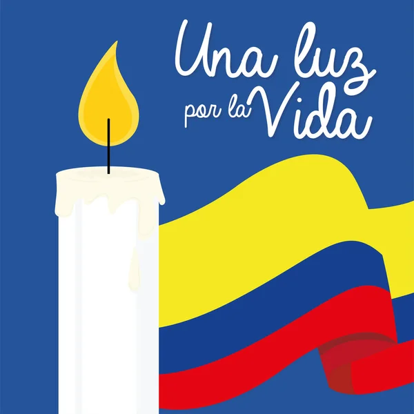Kolombiya motivasyon kartı — Stok Vektör