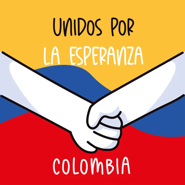 Colombia hope unity — стоковий вектор