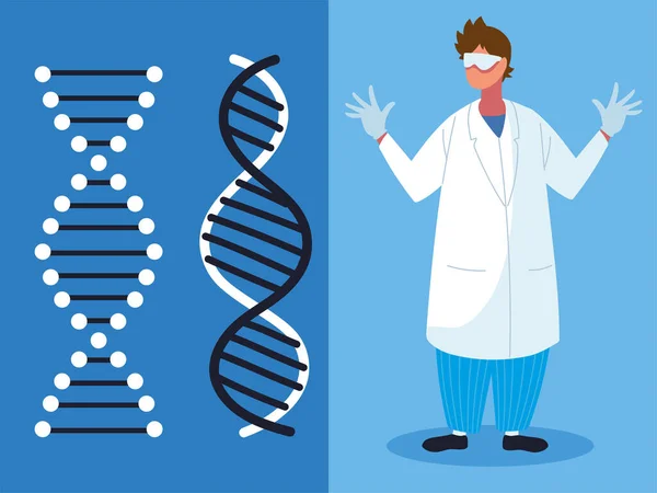 Έρευνα γενετικών επιστημόνων — Διανυσματικό Αρχείο
