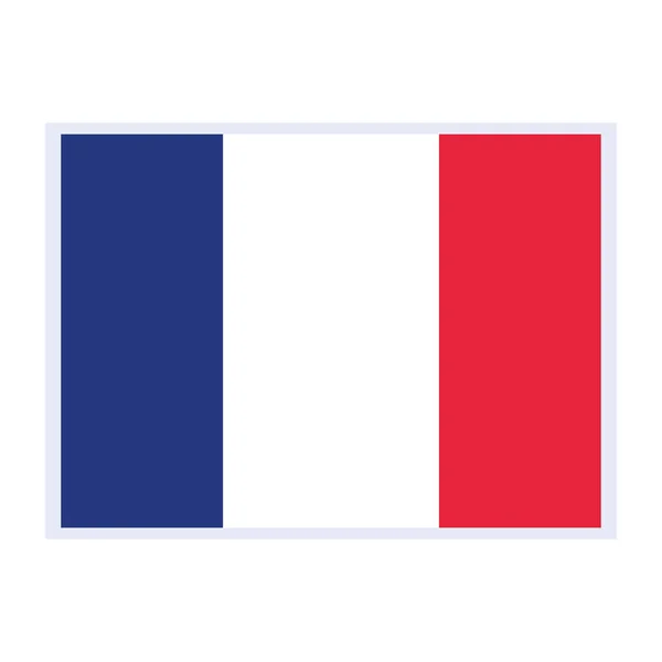 Patriotisme drapeau français — Image vectorielle