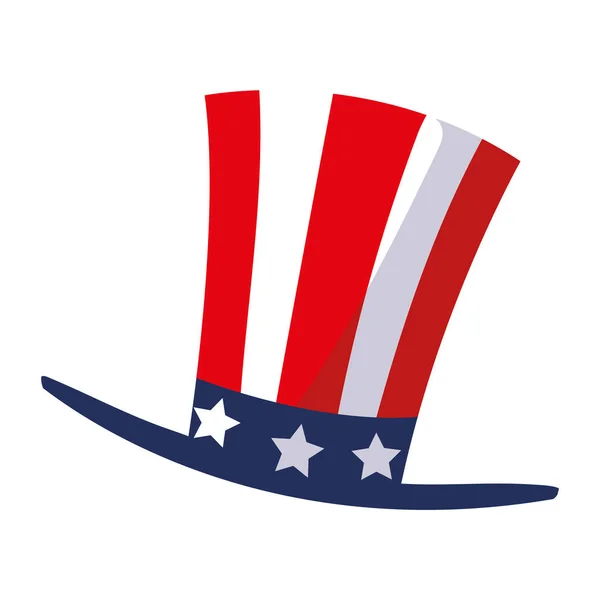 Hat with american flag — Stock Vector