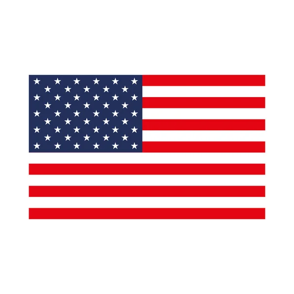 Patriotismo bandeira americana — Vetor de Stock