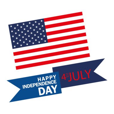 Mutlu bağımsızlık günü bayrağı