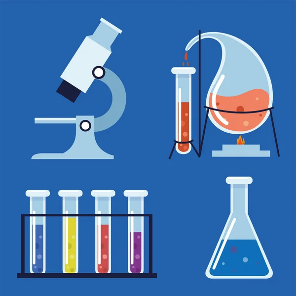 Équipement chimique de laboratoire — Image vectorielle