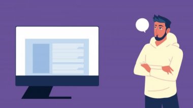 programcı ve masaüstü aygıtı elektronik