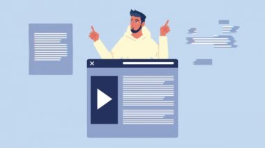 programcı ve web sayfaları şablonu