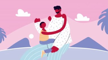 Mutlu baba oğul karakterlerini taşır.