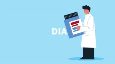 Şişe uyuşturucu karakteri olan doktor.