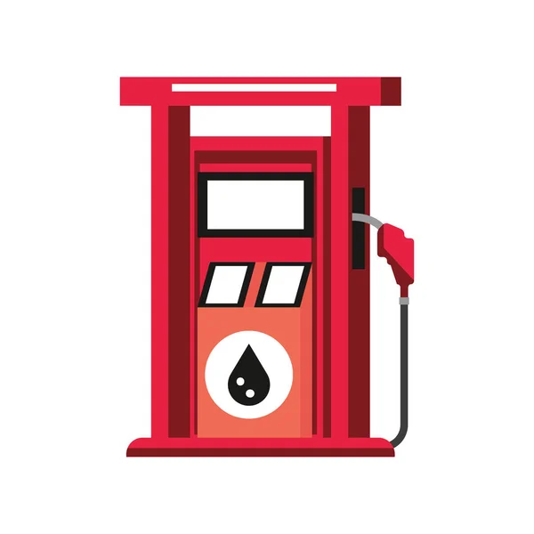 Estación de bombeo gasolina — Vector de stock