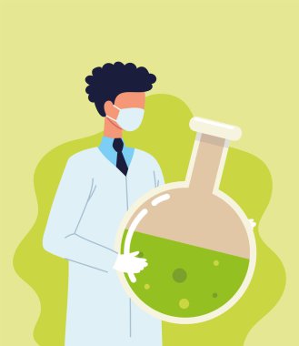 Bilim adamı deney şişesi