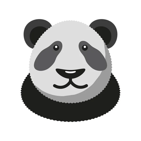 Pandabärenkopf — Stockvektor