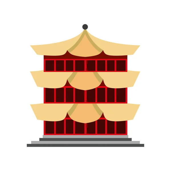 Kinesisk traditionell byggnad — Stock vektor