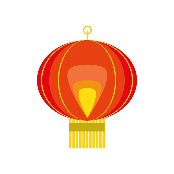 Lanterne lumière chinoise — Image vectorielle