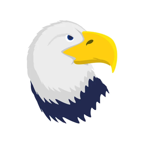 Cabeza de águila calva — Archivo Imágenes Vectoriales