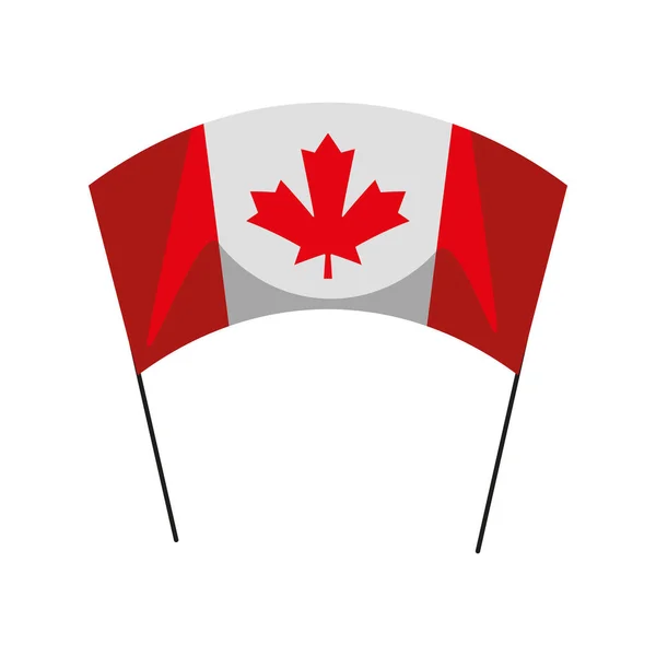 Плакат канадского флага — стоковый вектор